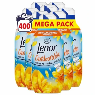 Image of Lenor Outdoorable Fabric Conditioner 400 Washes (8x50), Summer Breeze Ultra Concentrated Freshness