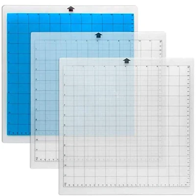 Image of CoiTek 3 Pack Cutting Mat, 3rd Party Accessories Mat for Silhouette, 12 x Inch Craft Standardgrip, Adhesive &amp; Sticky Replacement Vinyl Sewing Scrapbooking