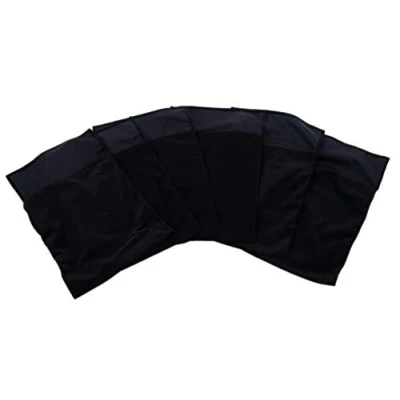 Image of TIckiT 72451 Discovery Bag Set of 6 Soft Black Velvet Bags. Machine Washable