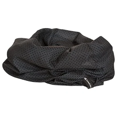 Image of Trespass Balfour, Black, Neck Tube / Multi Functional Headwear, use as Hat, Headband, Scarf, Cap, Hair Band, Helmet Protection, Pirate Style etc Adult Unisex, Black
