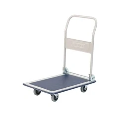 Image of Lightweight Platform Truck Folding Handle Blue