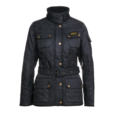 Image of Barbour International, Navy Blue Polar Quilt Jacket 10
