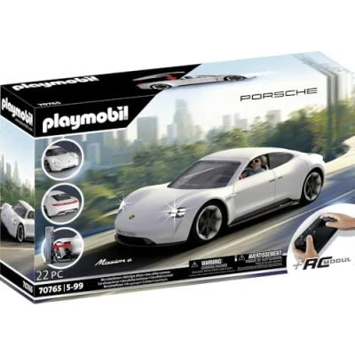 Image of Playmobil Porsche 70765 Mission E, With Remote Control and Light Effects, For Children Ages 5+