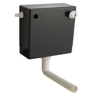 Image of Dual Flush Back to Wall Cable Concealed Cistern Chrome Plated Button 3/6 Litre