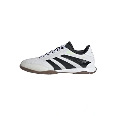 Image of adidas Unisex Predator League Indoor Football Boots Sneaker, Cloud White/Core Black/Lucid Lemon, 6 UK