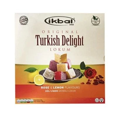 Image of Ikbal Turkish Delight Rose Lemon Flavour 350gr x 5 Pack