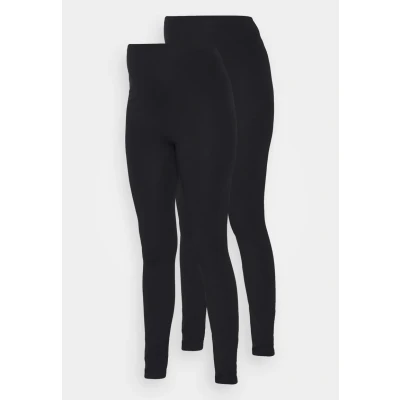 Image of Mamalicious_NOS Women&#039;s Mlemma Long Leggings 2 p A. E. Noos, Black/Pack: Thyme, XL