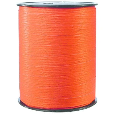 Image of Clairefontaine Ref 601558C Matt Counter Ribbon Roll (Single Reel) 10mm x 250m Length Roll, 11.1 8.4cm Spool Suitable for Gift Wrapping &amp; Crafting Mandarine