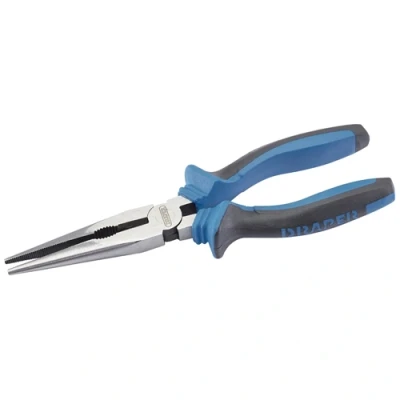 Image of Draper Soft Grip Long Nose Pliers, 200mm