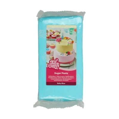 Image of FunCakes Sugar Paste Baby Blue, Easy to Use, Smooth, Flexible, Soft and Pliable, Perfect for Cake Decorating, Halal, Kosher Gluten Free, 1 kg