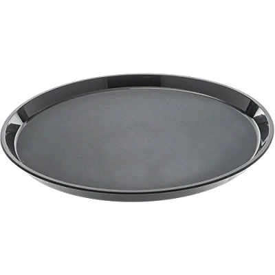 Image of Cambro 1100CT110 Camtread Non Slip Tray, Round, Black