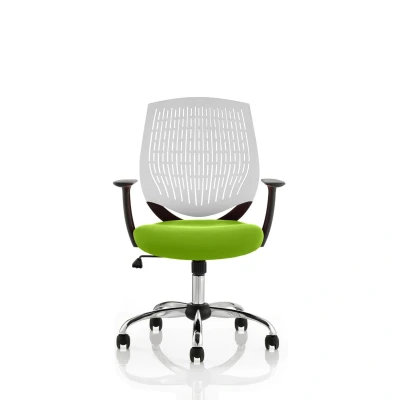 Image of Dura White Back Bespoke Colour Seat Myrrh Green