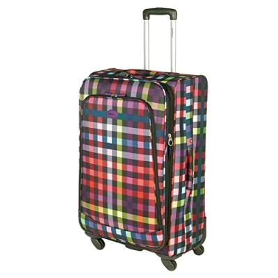 Image of HIGHBURY 4 Spinner Wheel Suitcase Trolley Case Multi Coloured Box Design (28