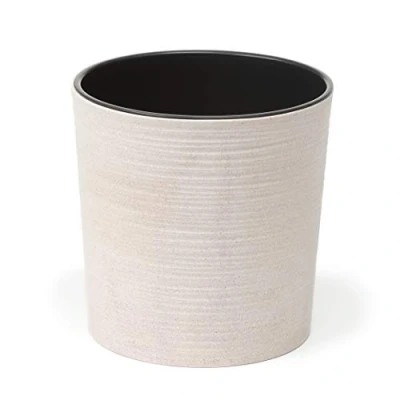 Image of Lamela Eco Flowerpot Herb Plant Flower pot Malwa Dluto Ø190mm up to 40% of wood Windowsill Holder Balcony Garden Container Bucket Home Decor Mix! Match! Play! (White)