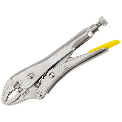 Image of Stanley 0 84 809 Locking Pliers, 225mm Curved Jaw