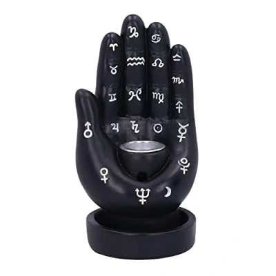 Image of Nemesis Now Palmistry Backflow Incense Burner (Black) 12cm