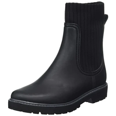 Image of MUSTANG Women&#039;s 1444 503 Chelsea Boot, Black, 7 UK