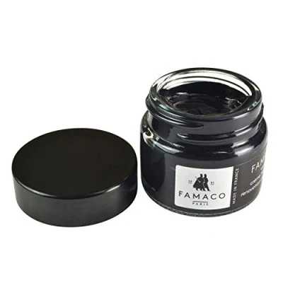 Image of Famaco Leather Repair &amp; Dye Cream Self Seal Colourant for Quick and Easy Suitable Sofas, Car Seat, Shoes, Handbag, more (Ocean Blue)