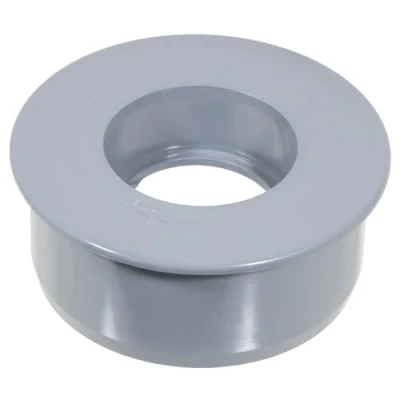 Image of SPARES2GO 110mm Soil Pipe Reducer Boss Adaptor Solvent Weld Waste Push Fit Ring Seal (Grey)