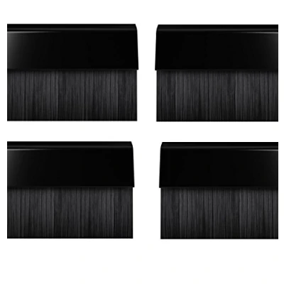 Image of STORMGUARD 02AM0020838BL BDS Cover Clip Bottom of The Door Brush Draught Seal, Black, 838 mm, Set 4 Piece