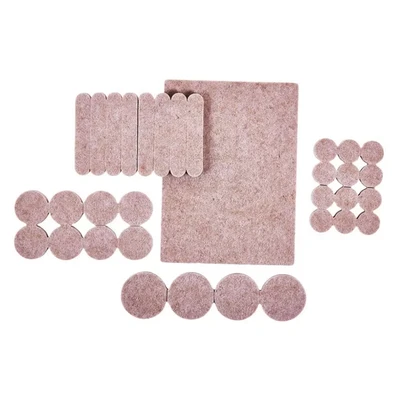 Image of Amtech S5335 33 Self adhesive felt floor protector pads