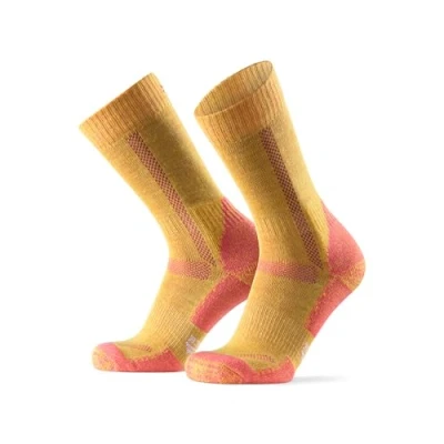 Image of DANISH ENDURANCE Hiking Thermal Socks, Merino Wool Walking Premium Comfort Work Cushioned Blister Warm Winter for Men &amp; Women, Unisex, Yellow, 6 8