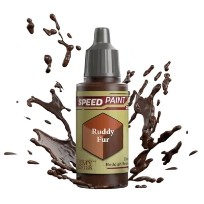 Image of The Army Painter Speedpaint Ruddy Fur 2.0, Single Acrylic Paint 18ml One coat Painting Soloution For Fantasy Tabletop Miniatures Like Warhammer 40k And Dungeons Dragons Figures
