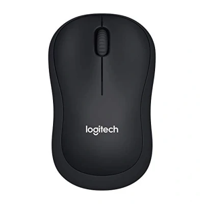 Image of Logitech B220 SILENT Wireless Mouse, 2.4 GHz with USB Receiver, 1000 DPI Optical Tracking, 18 Month Battery, Ambidextrous, Compatible PC, Mac, Laptop Grey