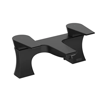 Image of Bristan Hourglass Bathroom Bath Filler Tap Black