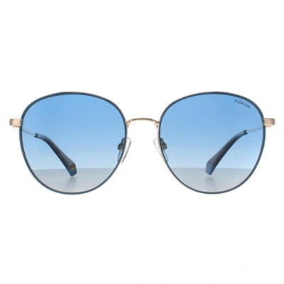 Image of Sunglasses Polaroid Pld 6215/s/x col. lks/z7 Unisex Rotonda Oro