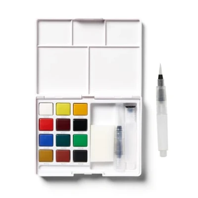 Image of Sakura Koi Water Sketchbox, Multi Coloured, Set of 12