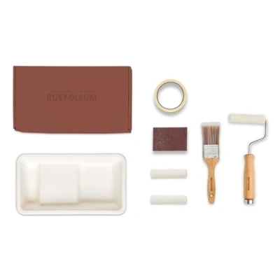 Image of Rust Oleum Ready to Roll Eco Paint Kit (Small) Kitchen Tile Matt Fiery Shades