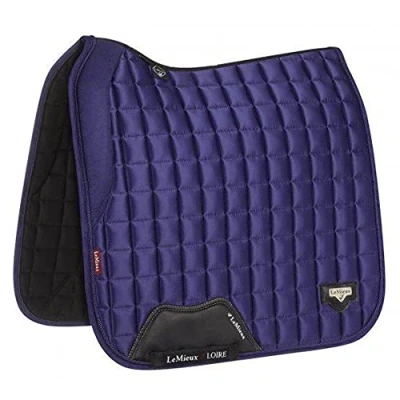 Image of LeMieux Close Contact Loire Memory Square Saddle Pad Pads for Horses Equestrian Riding Equipment and Accessories (Ink Blue Large)