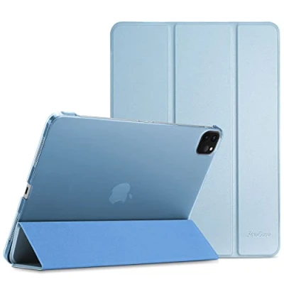 Image of ProCase Smart Case for iPad Air 13 (M2) 2024/iPad Pro 12.9 2022/2021/2020/2018, Slim Stand Hard Back Shell Cover 13(M2)/iPad 6th Gen/5th Gen/4th Gen/3rd Gen Skyblue