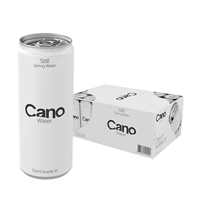 Image of Cano Water Still Multipack (24 x 330ml), Ringpull Lids, Cans, Natural Spring Water, Cans