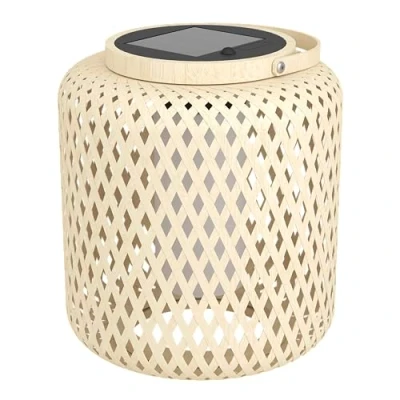 Image of EGLO LED lantern Marliano, light wood, wood
