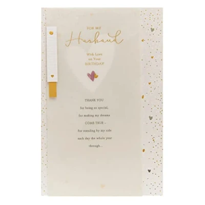 Image of UK Greetings Birthday Card for Husband Sentimental Design