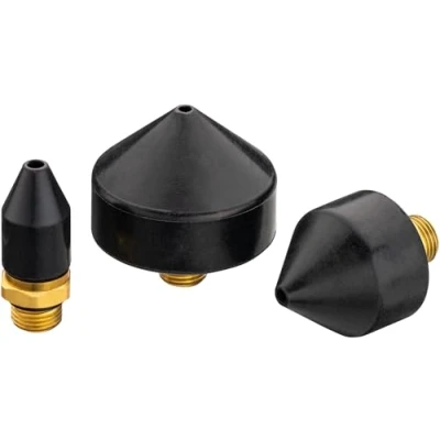 Image of HAZET Cone Set 9040 42/3, for Compressed Air Cleaning of Pipes, 3 Attachments 13, 25, 35 mm, Adaptable 2 Way Blow Gun 4, Loosening Ignition Coil Plugs