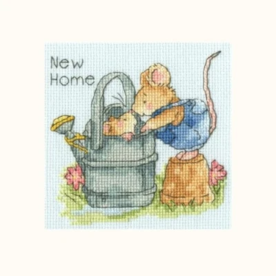 Image of Bothy Threads Cross Stitch Greetings Card Kit Welcome Home