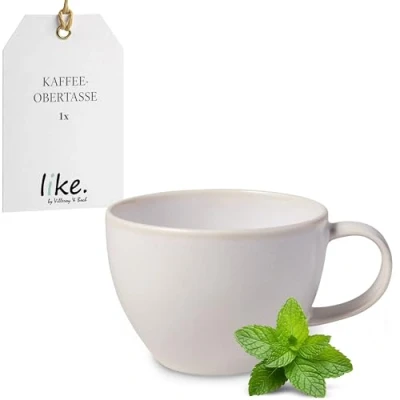 Image of like. by Villeroy &amp; Boch Crafted Cotton, Premium Porcelain, Coffee Mug, Dishwasher Safe, Microwave Mug with Handle, Cup, Tea hot Drinks Beige