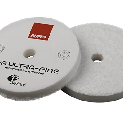 Image of Rupes D A COARSE, FINE, Ultra Fine microfibre pad in various sizes for polishing your car (160 mm, White)