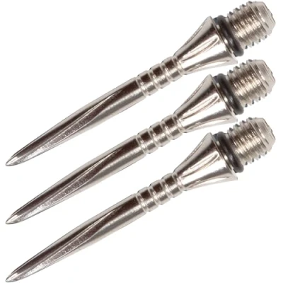 Image of Unicorn Swytch Volute Converta Darts Points Steel with Titanium Coating Natural 27 mm Pack of 3
