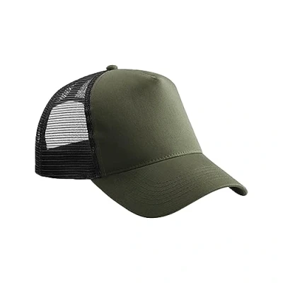 Image of Beechfield® B640B Junior Snapback Trucker Olive Green/Black