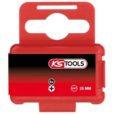 Image of KS Tools 1/4 Inch Classic Bit PH, 25 mm, PH1, Pack of 5