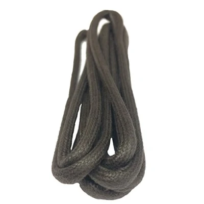 Image of Big Laces Round Dark Brown 5mm wide 90cm long Waxed Shoelaces