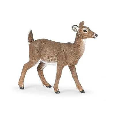 Image of Papo WILD ANIMAL KINGDOM Figurine, 50218 White Tailed doe, Multicolour