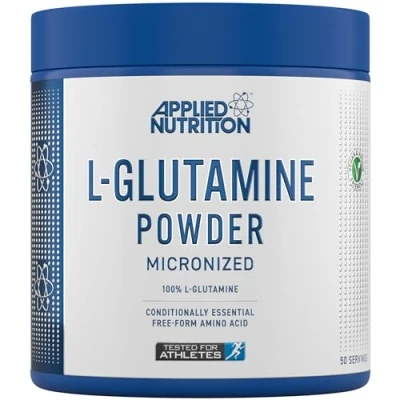 Image of Applied Nutrition L Glutamine Powder Amino Acid, Muscle Strength &amp; Recovery, Boosts Immune System, Unflavoured (250g 50 Servings)