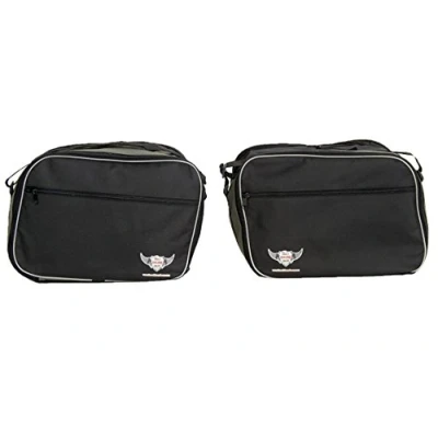Image of GREAT BIKERS GEAR Pannier Liner Bags to Fit BMW R1200RT K1200GT K1300GT PANNIERS Expandable (Black)