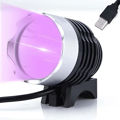 Image of ciciglow UV Glue Curing Lamp, 5V 10W USB Flashlight Torch, 3 Adjustable Mode Ultraviolet Light Pet Urine Stain Detector LED Lamp for Mobile Phone Repair