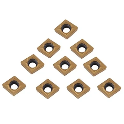 Image of Elprico 10Pcs CNC Carbide Inserts,CNC Tips Inserts Blade Cutter Lathe Turning Tool With Box CCMT060204 HM YBC251